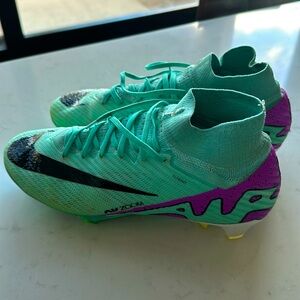 Zoom Superfly 9 Elite FG Men's Sz 8.5 Hyper Turq/Fuchsia Dream-Black cleats